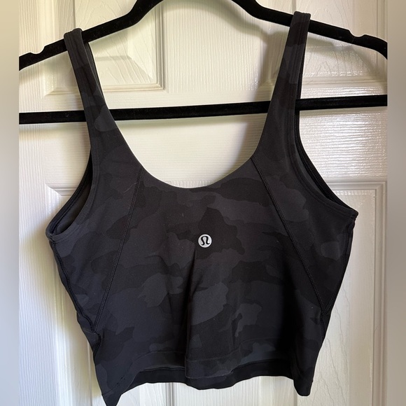 lululemon Align Tank Top Size 4 Heritage 365 Camo Deep Coal Multi - Picture 3 of 4